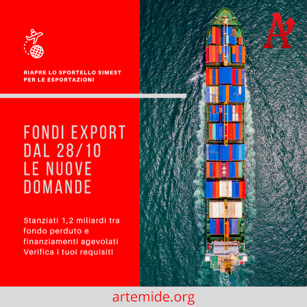 Fondi export dal 28 ottobre le nuove domande